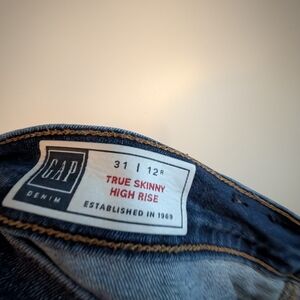 GAP Skinny High Rise Jeans - Dark Blue